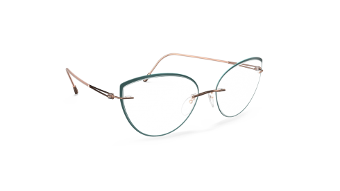 Die Brillen aus der neuen Kollektion enthalten erstmals die neuen „Accent Rings“, gefärbte Ringe, die den Gläsern eine klare Kontur geben. Bild: Silhouette