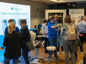 Ausstellung mit Teilnehmern auf den Oculus Expo Days 2025