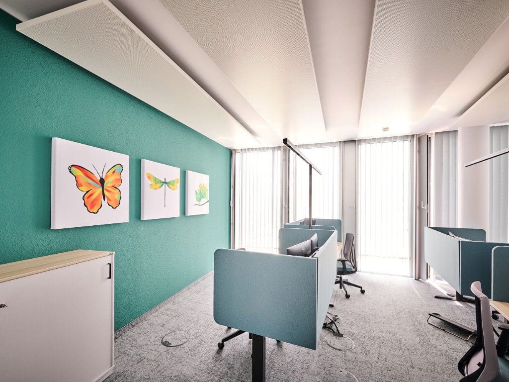 CooperVision-Büro in der neuen Darmstädter Firmenzentrale „Das Auge“