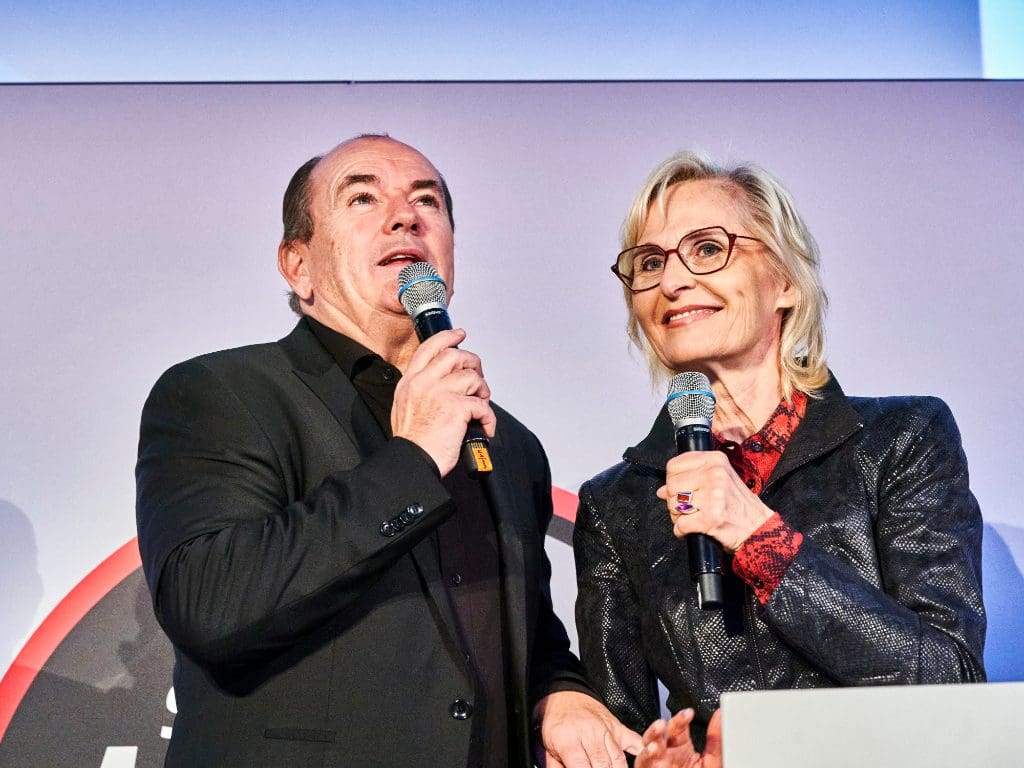 Moderator Wolfram Kons und Mirjam Rösch auf dem Spectaris-Trendforum 2025/2026