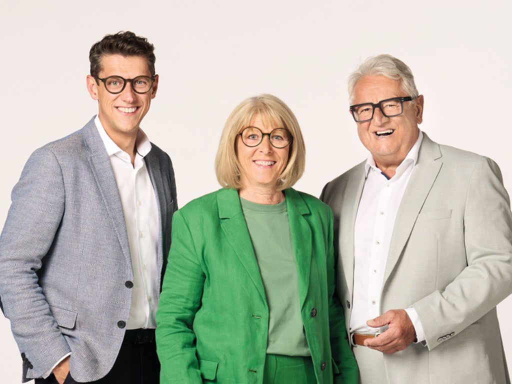 Unternehmerfamilie Rottler, v.l. Paul, Andrea und Peter Rottler