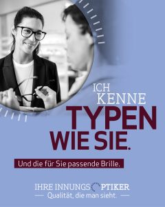 Kampagnenmotiv „Ihre Innungsoptiker“-Kampagne vom ZVA zeigt Optikerin